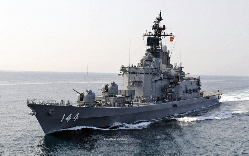 transportation, horizon over water, water, outdoors, 1080P, day, business, aggression, mode of transportation, JS Kurama (DDH-144), ship, Japanese Navy
