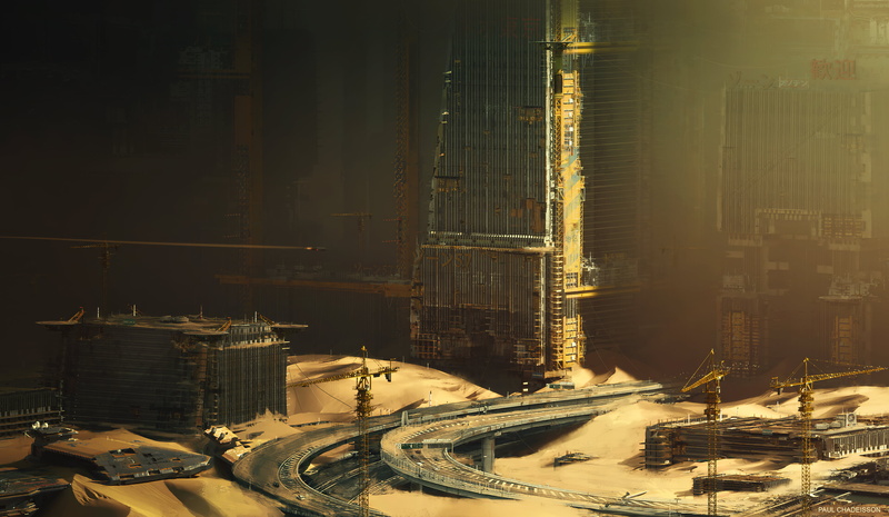 building, 4K, Deserted City, Paul Chadeisson, construction, Abandoned city, abandoned, futuristic