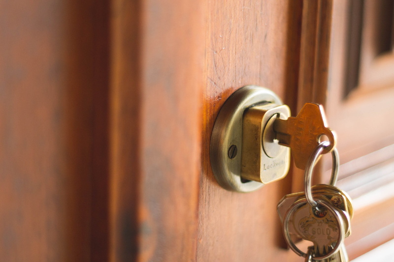 metal, door, lock, security, built structure, 4K, close-up, day, selective focus, no people, extreme close-up, golden, wood - material, architecture, ring