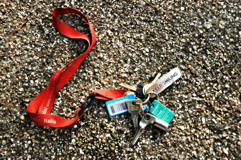 owner, day, large group of objects, personal accessory, sunlight, rock, high angle view, close-up, door keys, keys, rock - object, safety, blue, key hanger