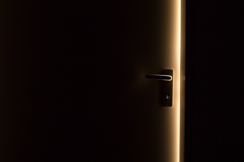 close-up, door, indoors, knob, open, keyhole, security, untitled, gold colored, copy space, 4K, accessibility, safety, protection, entrance, ajar, no people