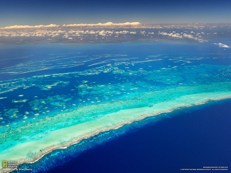 Ocean, Blue, 720P, Mesoamerican Reef, Aerial, Reef, Earth, Belize