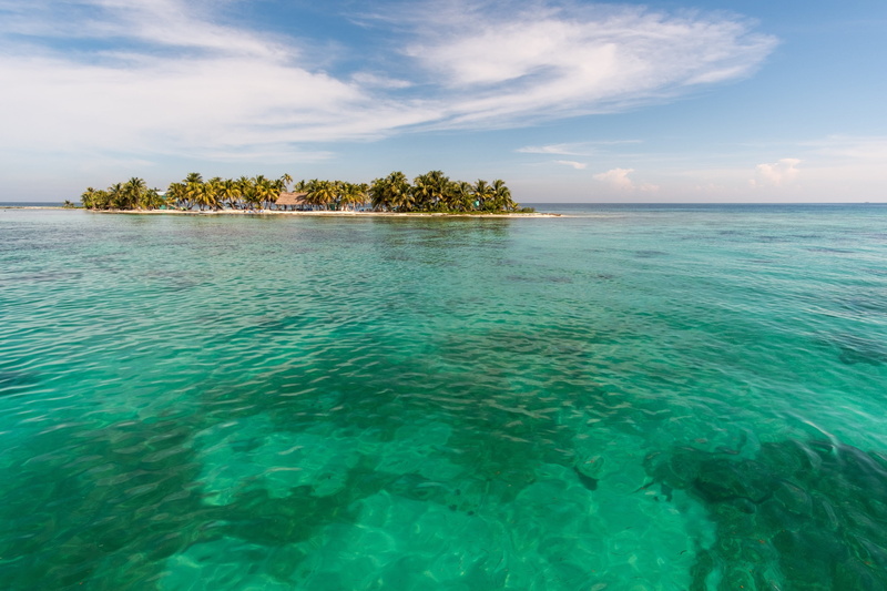 no people, beach, 4K, water, non-urban scene, sky, outdoors, scenics - nature, tree, belize, coral, reef, horizon over water, blue, caye, nature, tranquility