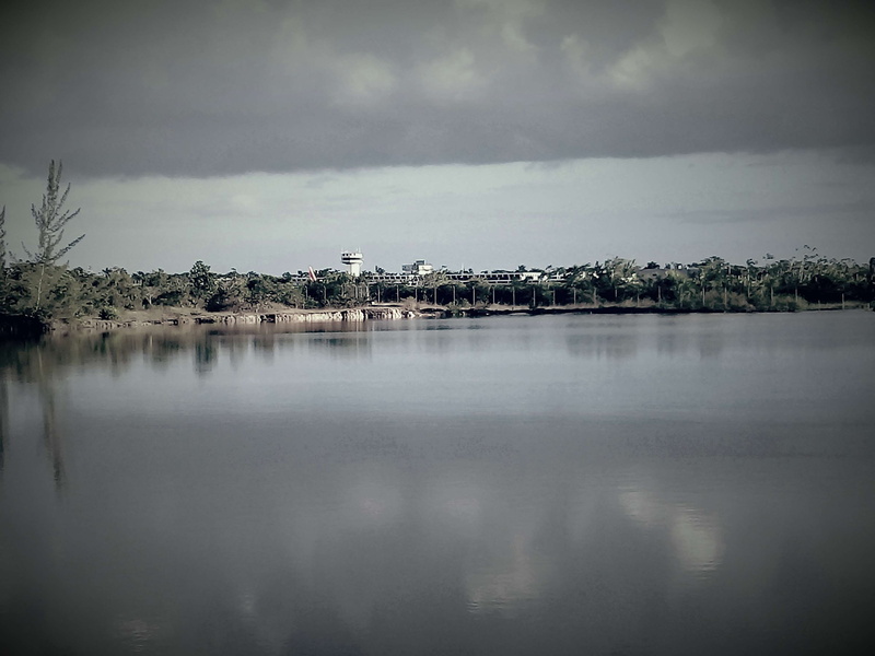 water, plant, lagoon, 2K, reflection, tranquility, tree, nature, cloud - sky, building exterior, beauty in nature, day, architecture, sky, tranquil scene