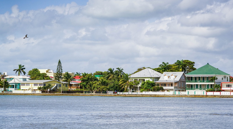 belize, city, port, sky, no people, belize city, 5K, house, building, water, tropical, nature, luxury, central america, tourism, tourist, plant, palm tree