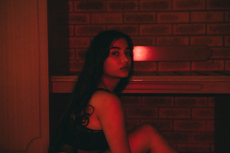 footwear, 5K, wood, long hair, contemplation, person, real people, lifestyles, women, apparel, night life, wall, human, shoe, brick wall, hairstyle, woman