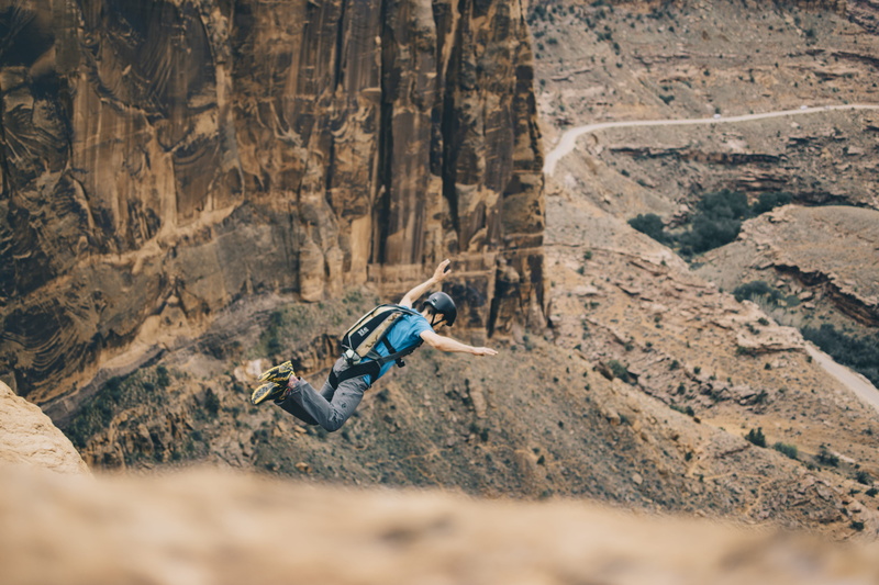 man, solid, 5K, jumping, construction machinery, travel destinations, environment, transportation, landscape, no people, rock formation, land, nature