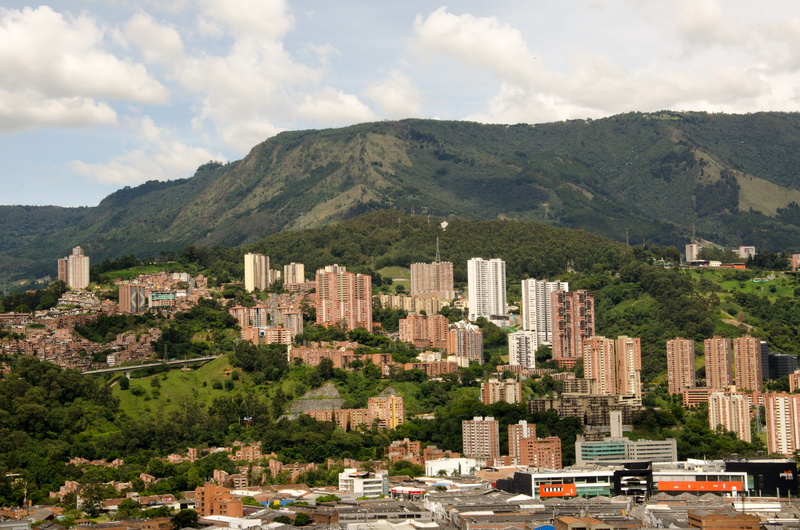 cityscape, tree, Colombia, sky, nature, no people, mode of transportation, clouds, panorama, residential district, built structure, beauty in nature, plant