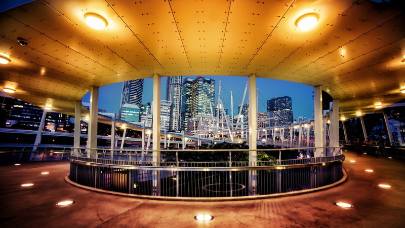 glowing, flooring, city, connection, railing, indoors, travel destinations, transportation, illuminated, office building exterior, building, lighting equipment