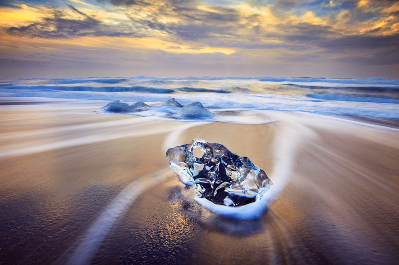 scenics - nature, sunset, outdoors, gemstone, water, cloud - sky, beach, wave, surfing, 1080P, sport, horizon over water, transportation, sea, land, speed