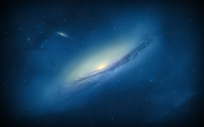 galaxy, Andromeda, NGC 3190, digital art, space art, stars, 2K, space, universe