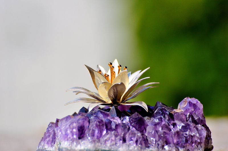 gem, geode, water, color, flower, stone, ornamental garden, crystal structure, blossom, flower head, 5K, petal, nature, close-up, crystal, growth, freshness