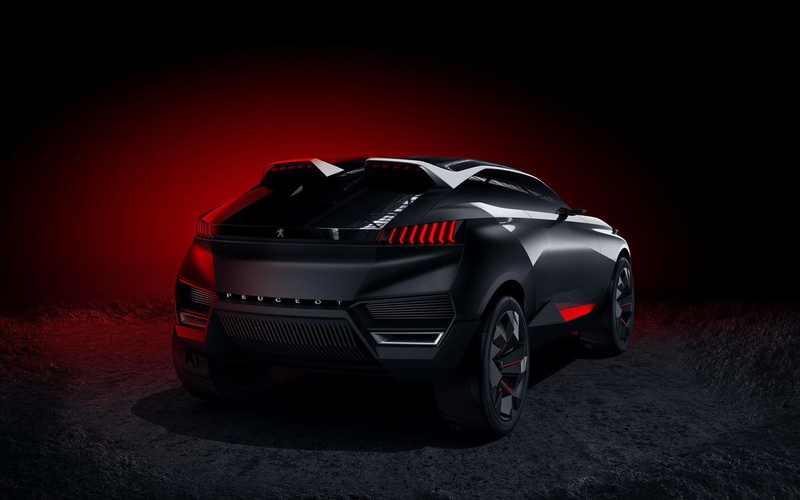 1080P, suv, peugeot, 2014, balck, concept, cars, white, quartz