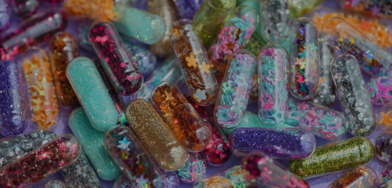 brush, cute, retail, glow, 4K, fun, festival, girly, craft, variation, addiction, close-up, colorful, confetti, paintbrush, drug, studio, creativity, choice