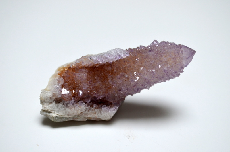 white background, studio shot, rock, geode, single object, spirit quartz, quartz, freshness, wellbeing, raw food, meat, no people, nature, crystal, beige
