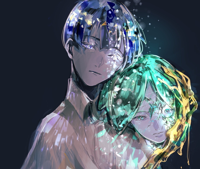 Houseki no Kuni, Phosphophyllite (Houseki no Kuni), Lapis Lazuli (Houseki no Kuni), Anime, 1080P