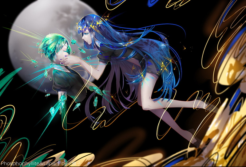 720P, Phosphophyllite (Houseki no Kuni), Anime, Lapis Lazuli (Houseki no Kuni), Houseki no Kuni