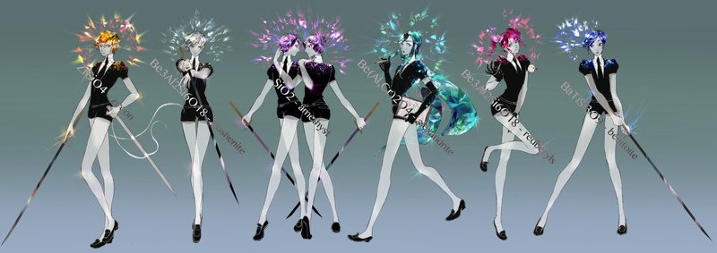 Alexandrite (Houseki no Kuni), Houseki no Kuni, Red Beryl (Houseki no Kuni), Zircon (Houseki no Kuni), Anime, Antarcticite (Houseki no Kuni), 1080P, Amethyst