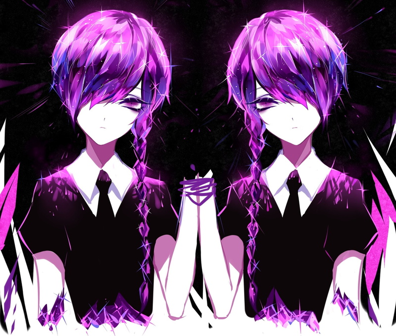 lifestyles, indoors, digital composite, representation, studio shot, night, multiple image, Anime, fashion, Amethyst (Houseki no Kuni), 1080P, Houseki no Kuni
