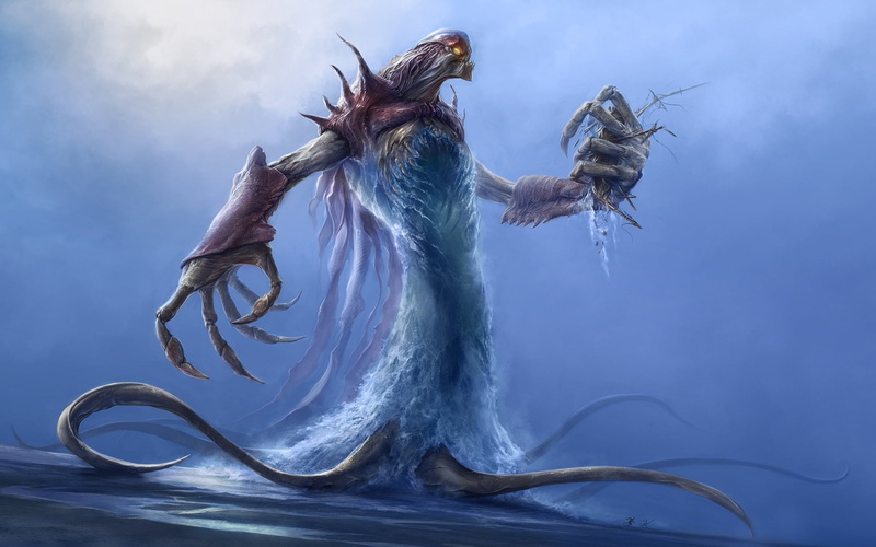 close-up, no people, wildlife, horror, food, fantasy, demon, motion, emotion, seafood, day, group of animals, ship, people, destroying, monster - Fictional Character