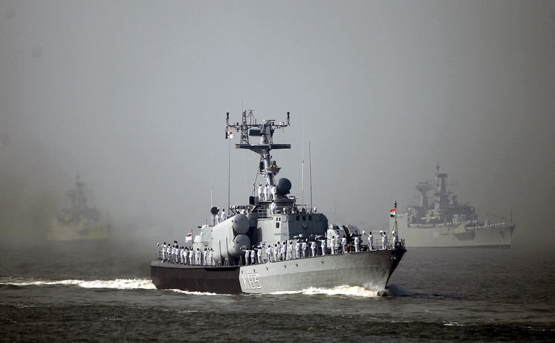 military, water, government, nautical vessel, motion, ship, navy, Indian-Navy, military training, outdoors, passenger craft, sea, 480P, nature, warship
