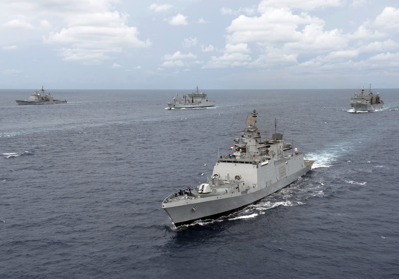navy, sky, nature, horizon, 2K, warship, transportation, Indian-Navy, travel, water, no people, cruise ship, high angle view, sea, mode of transportation