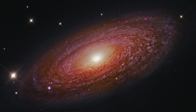 constellation, nature, NGC 2841, night, illuminated, spiral galaxy, majestic, bright, star - space, astronomy, glowing, changing form, orbiting, 2K, outdoors