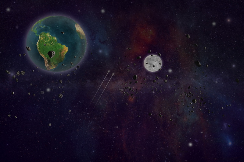 no people, planet, beauty in nature, outdoors, water, star - space, space, nature, sea, animal themes, animal, digital composite, animals in the wild, space art