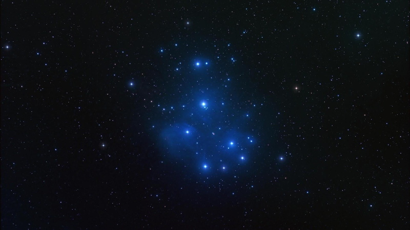 starry sky, light - natural phenomenon, space, universe, night, glowing, star, blue, nature, astronomy, taurus, star - space, stars, constellation, space exploration