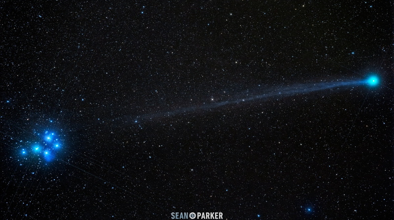 star field, beauty in nature, no people, star, Comet Lovejoy, Taurus, milky way, sean, space, low angle view, nature, sky, The Constellation Of The Pleiades