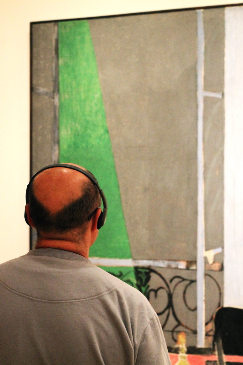real people, man, looking, old man, art, portrait, standing, future, contemplate, abstract, one person, music, wall - building feature, the museum of modern art