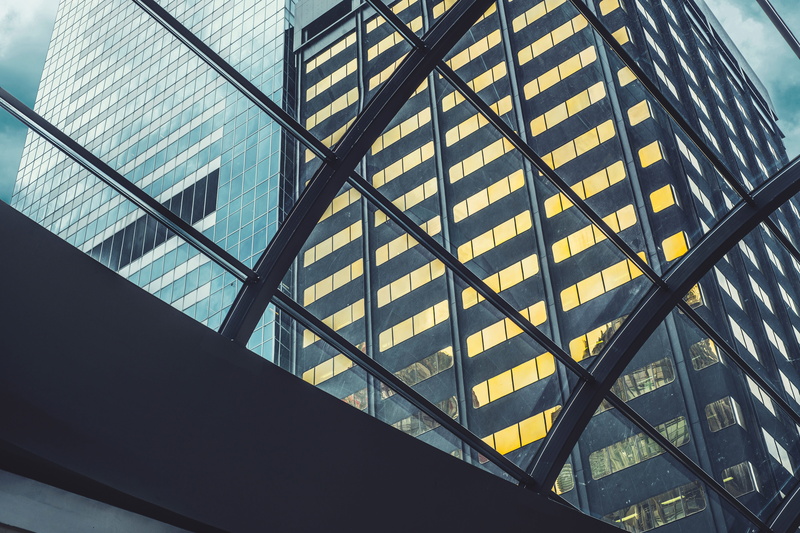 architecture, pattern, day, abstract, City, low angle view, business, reflection, sunlight, low light, building, outdoors, glass, skyscraper, ceiling, window