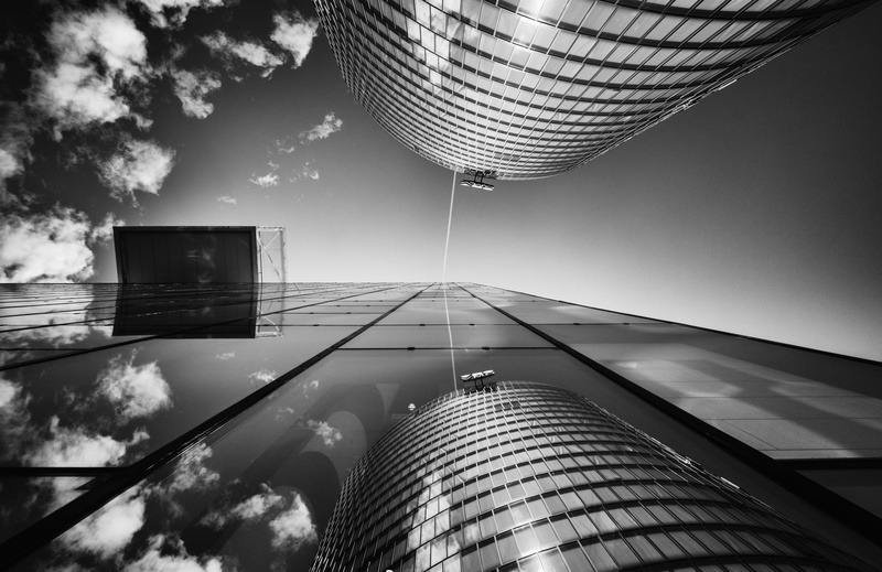 architecture, 5K, business, two, photo, glass - Material, building Exterior, downtown District, built Structure, cityscape, fujifilm  x-pro2, tall - High