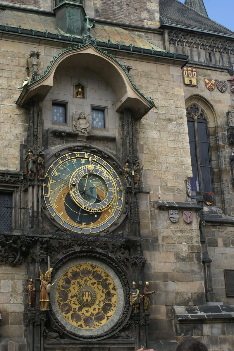 day, clock tower, building, ornate, travel, beige, time, astrological, astrology, 1080P, astronomy, astronomical clock, old, czech, dial, cathedral, built structure