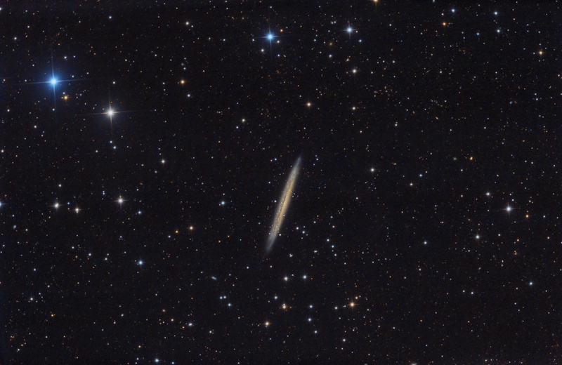 NGC 5907, 5K, in the constellation, spiral galaxy, Dragon
