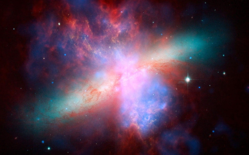 astronomy, space exploration, m82, irregular galaxy, no people, astronautics, night sky, night, star - space, dust, satellite view, exploration, constellation
