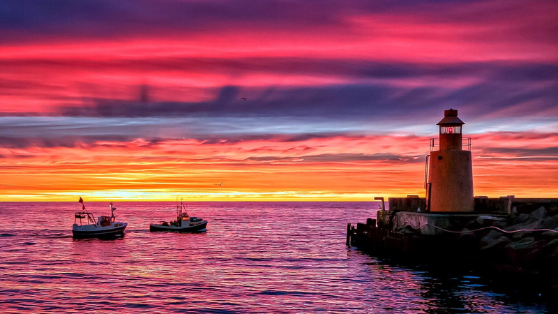 colors, colorful, 1080P, boats, awesome, seascape, nature and landscapes, lighthouse