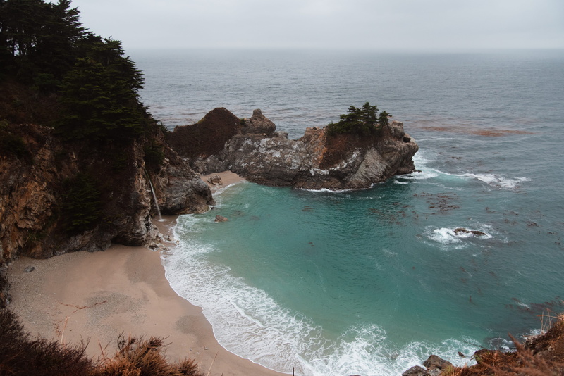 cave, promontory, cove, sea, beauty in nature, cliff, nature, idyllic, horizon, froths, plant, scenics - nature, rock - object, mcway falls, land, rock