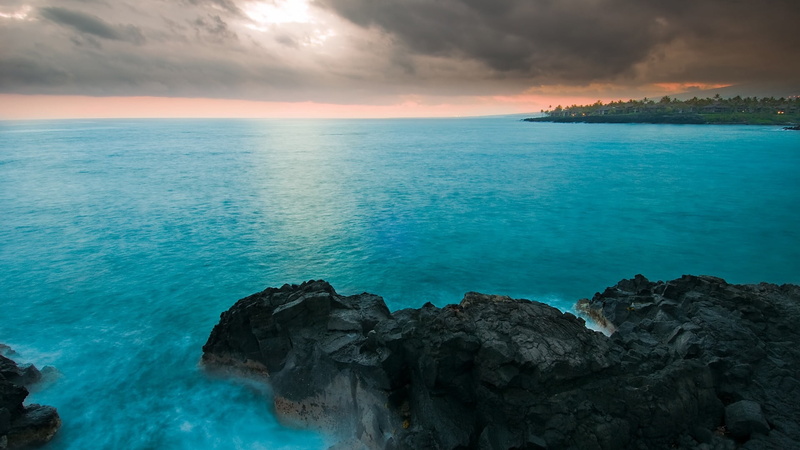 tropics, tranquility, horizon over water, tranquil scene, shore, sea, no people, 1080P, solid, ocean, calm, coastal and oceanic landforms, idyllic, nature