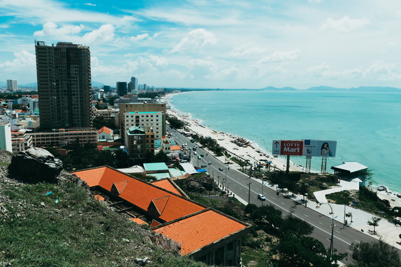 portrait, clouds, building, no people, cityscape, sea, horizon over water, building exterior, office building exterior, yard, city, vietnam, skyscraper