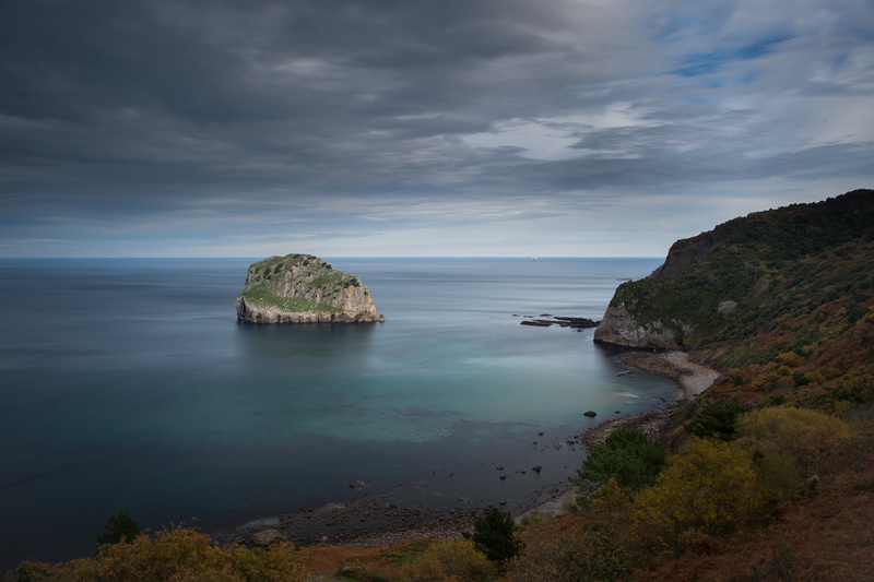 shot, rock - Object, cliff, body, beach, España, scenics, mar, big, teal, water, euskadi, bizkaia, stopper, photo, nature, sea, coastline, landscape, costa