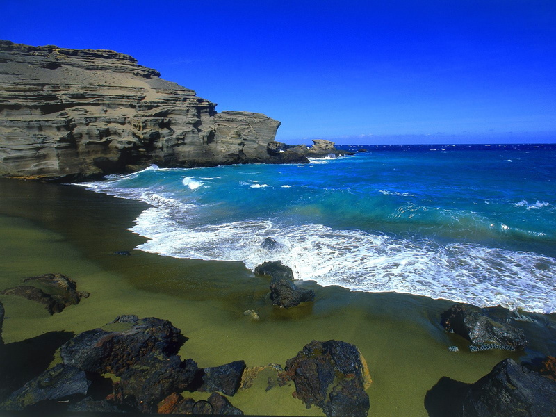 green, big, beach, hd, 720P, island