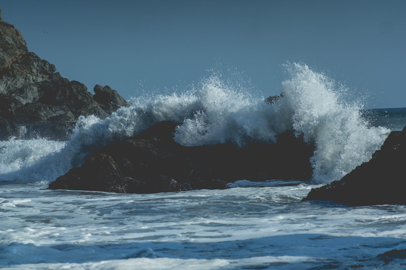 power in nature, california, splash, splashing, beauty in nature, united states, sea, pfeiffer state beach, waterfront, waves, beach, outdoors, rough, ocean