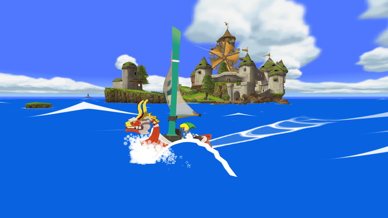 nature, The Legend of Zelda, The Legend of Zelda: Wind Waker, building, religion, cloud - sky, built structure, water, spirituality, brown, miniature, blue