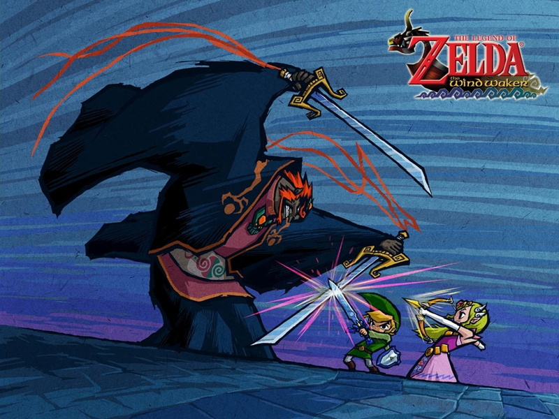 Ganondorf, Zelda, Link, The Legend of Zelda: The Wind Waker, 1080P