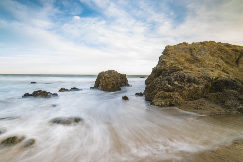 daytime, coastal, sea, sea shore, wave, foam, Leo Carrillo State Beach, nd filter, ocean, scenics, beach, nature, sunset, pastels, sand, seascape, surf