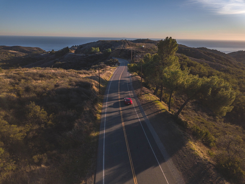 mode of transportation, transportation, view, architecture, drive, mountain, speed, landscape, venice, day, mavic, curves, road, scenics - nature, drone