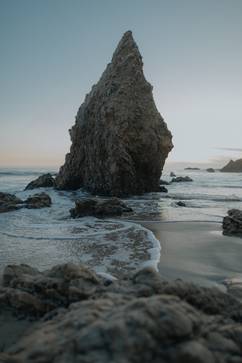 rock - object, scenics - nature, day, sunset, sky, nature, ocean, beauty in nature, scenery, no people, malibu, stack rock, rock, island, slate, limestone
