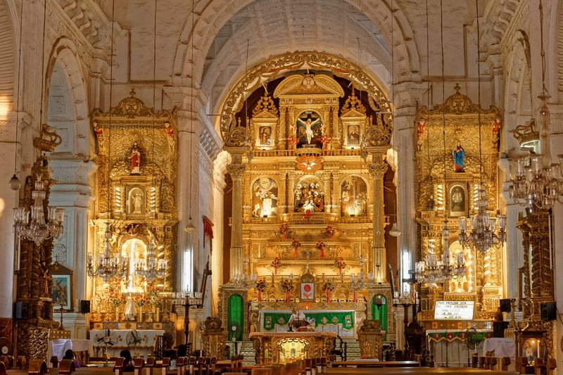 spirituality, ornate, architecture, ceiling, church, craft, religion, statue, 4K, place of worship, creativity, indoors, building, architectural column