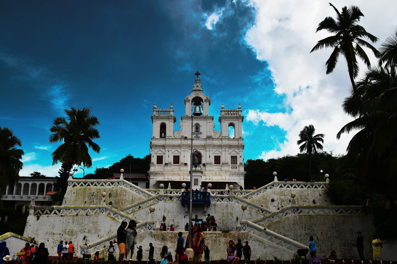 panjim, real people, crowd, building, tourism, 5K, built structure, sky, building exterior, architecture, plant, go pro, tourist, goa, clear sky, trees